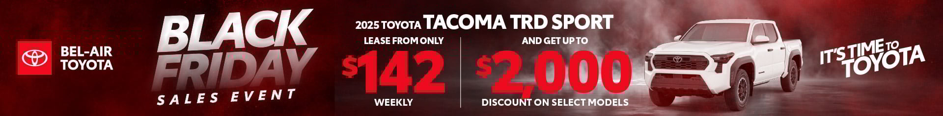 Black friday Tacoma offer Ottawa